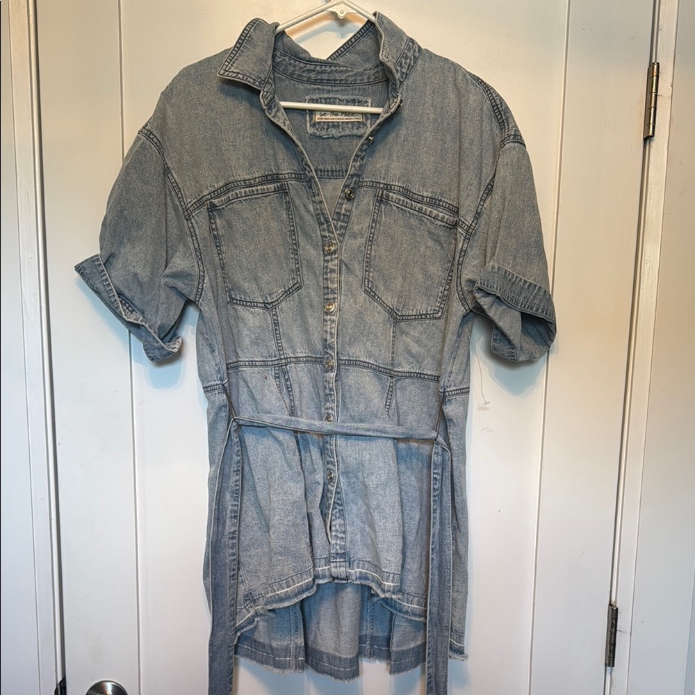We The Free Denim Mini Dress